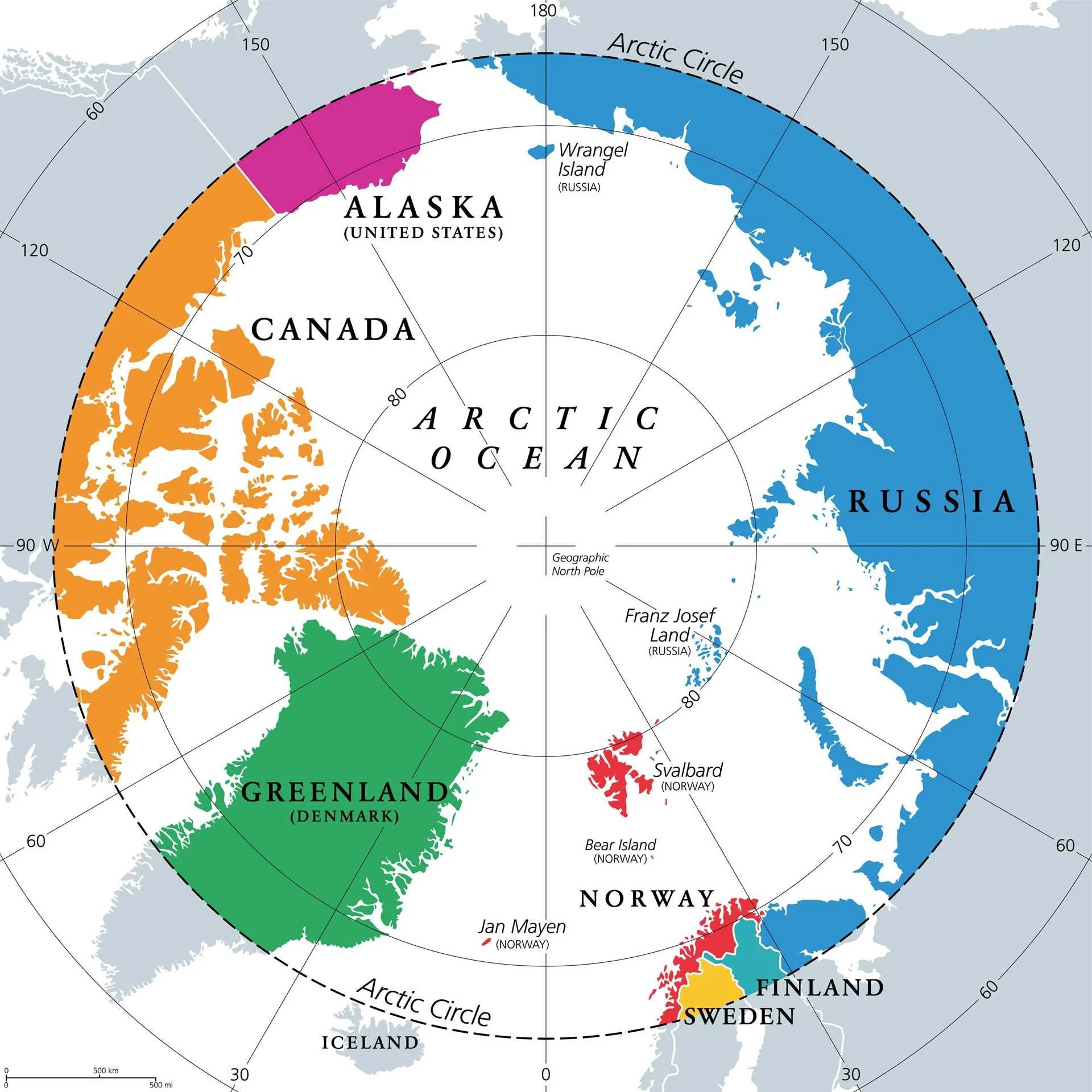 北极地图