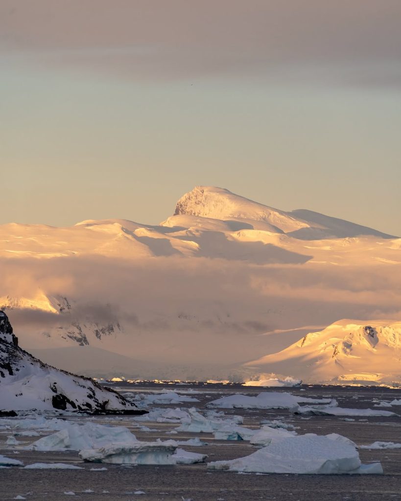 quark antarctica peninsula sunset mountains vanessa chan 24 25