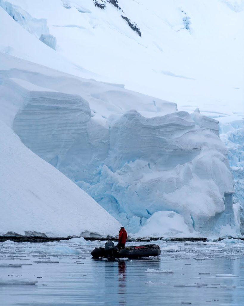 quark antarctica peninsula zodiac ice cliff vanessa chan 24 25