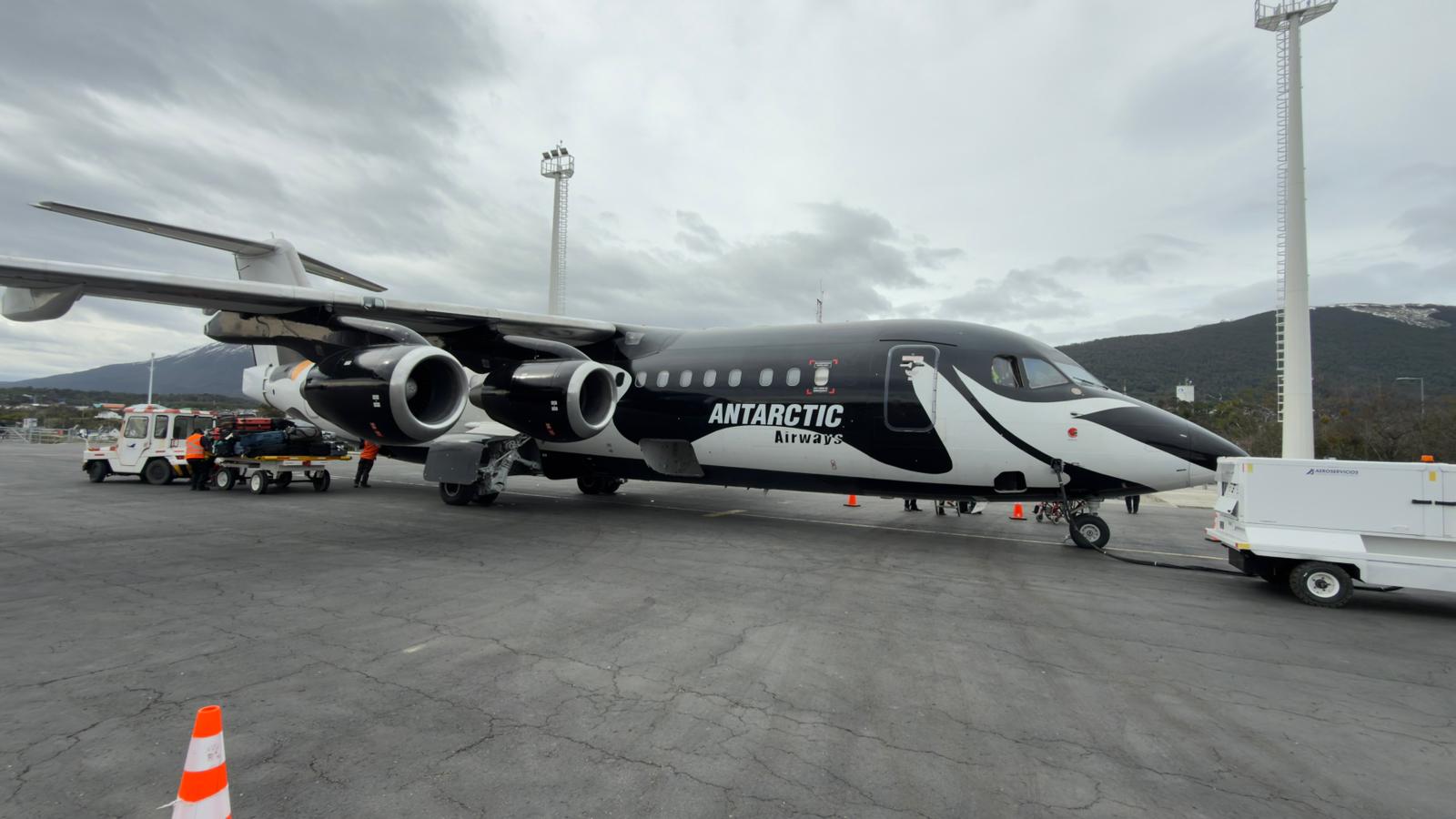 The Antarctic charter flight that begins a Silversea fly-cruise expedition to Antarctica