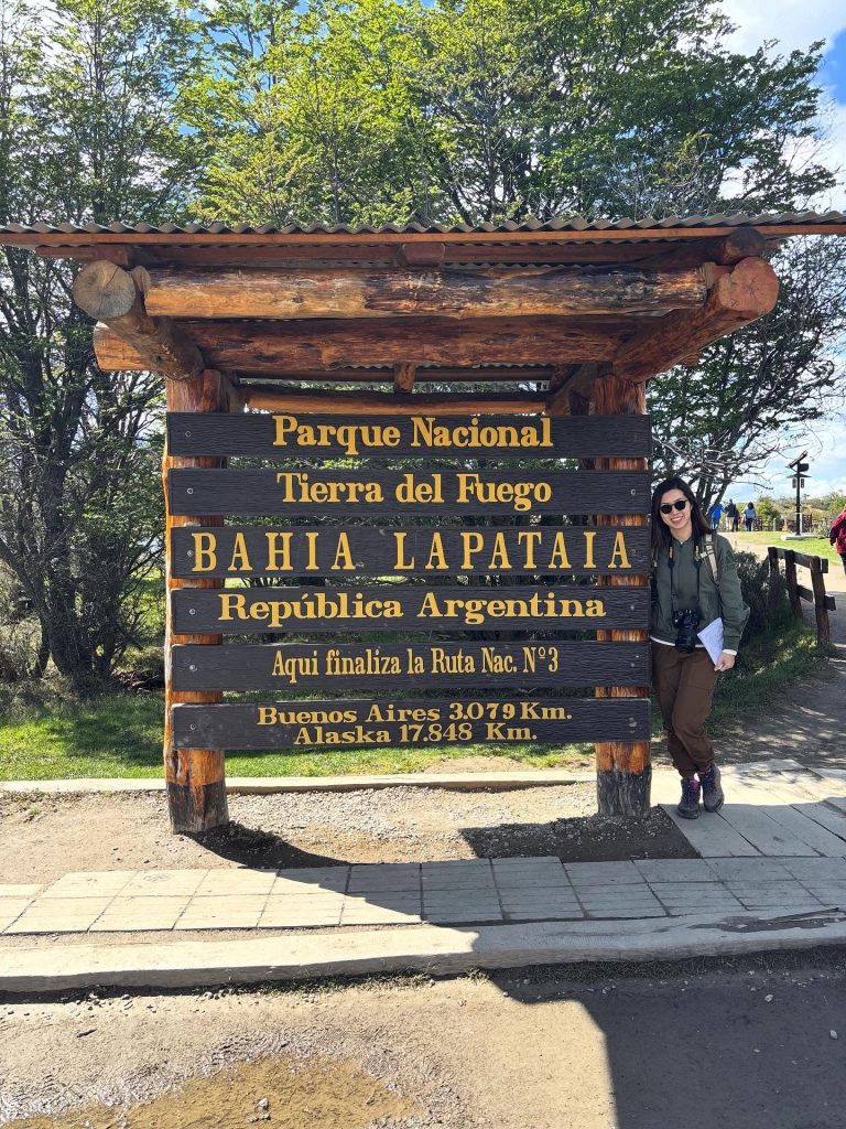tierra del fuego national park sign crystal lam 24 25