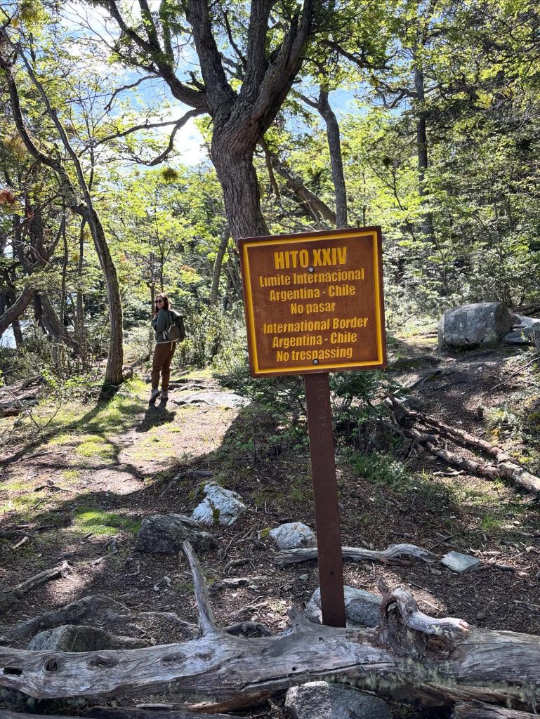 tierra del fuego trail sign crystal lam 24 25