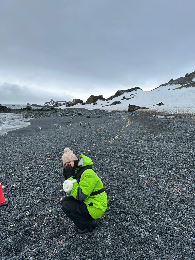 atlas ocean voyages antarctica peninsula penguins black sand beach kelly lau 2025